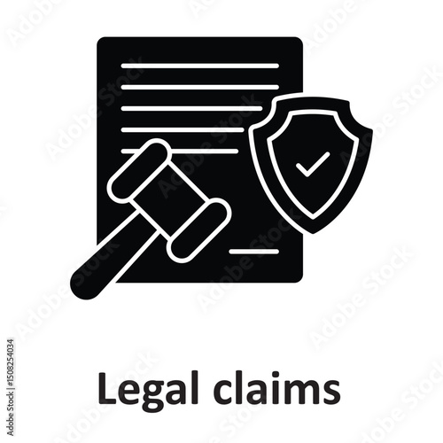Legal claims :Vector Icon which can easily modify or edit