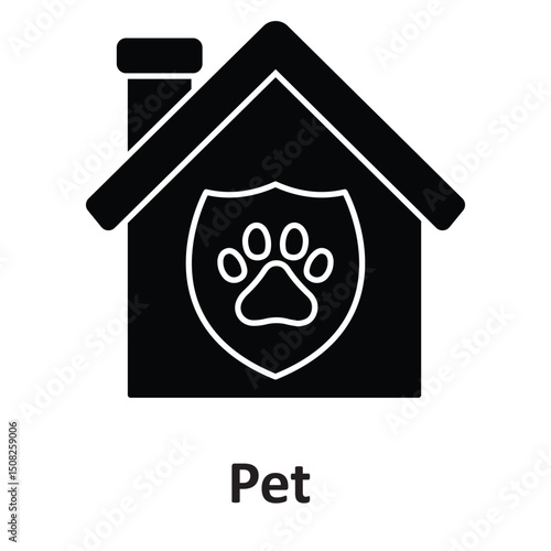 Pet insurance :Vector Icon which can easily modify or edit