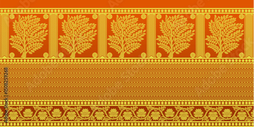 beautiful graphic saree design and this sari design is in Indian style which is for textile fashion industry and it can be used as wallpaper backdrop and website bg this style is originated in india 