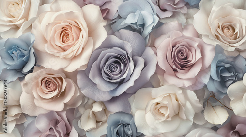 watercolor botanical Rose flowers texture template background.Elegant wedding invitation card background . Minimal hand painted Design for wedding or Valentine's Day