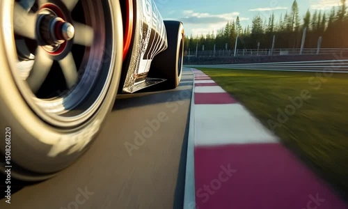 Speed, Thrills, and Asphalt: A Formula Race Car in Motion