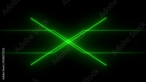 Wallpaper Mural Glowing neon line icon animation. on black background.... Torontodigital.ca