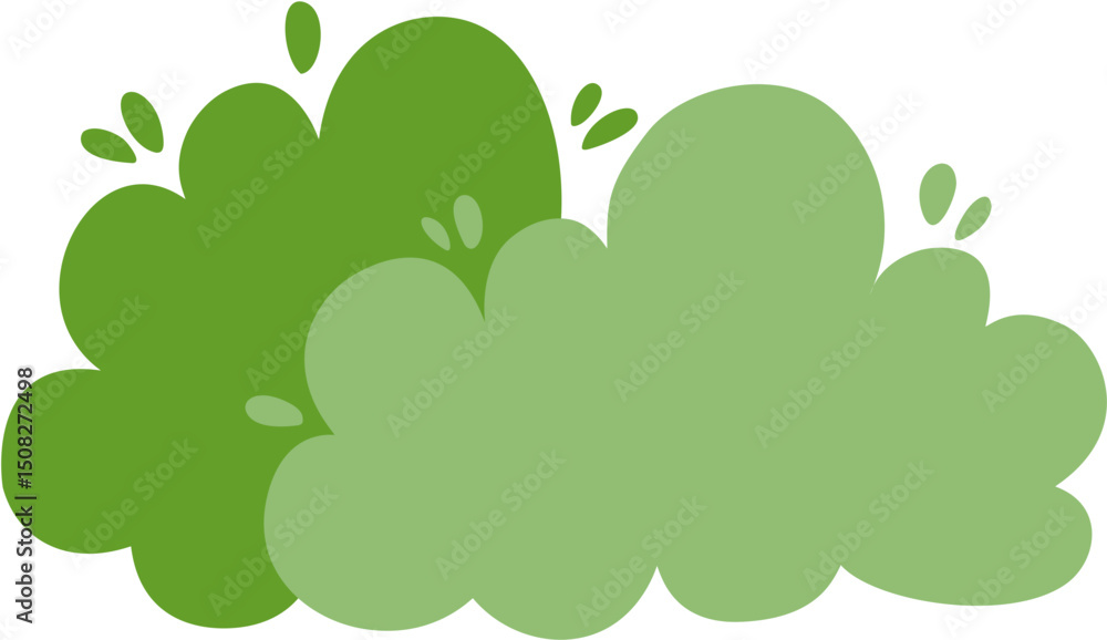 Fototapeta premium cute simple bush illustration