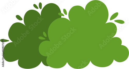 cute simple bush illustration