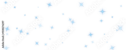 Bokeh light effect background, christmas blue dust, festive glitter dust for banners, cards, advertisement. Christmas glowing dust background png, vector.	
