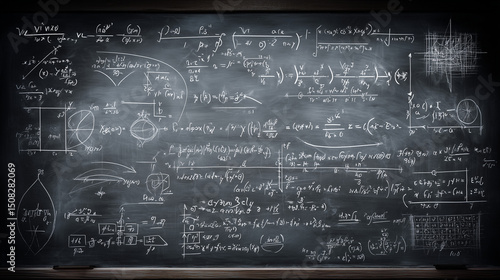 math formulas on blackboard
