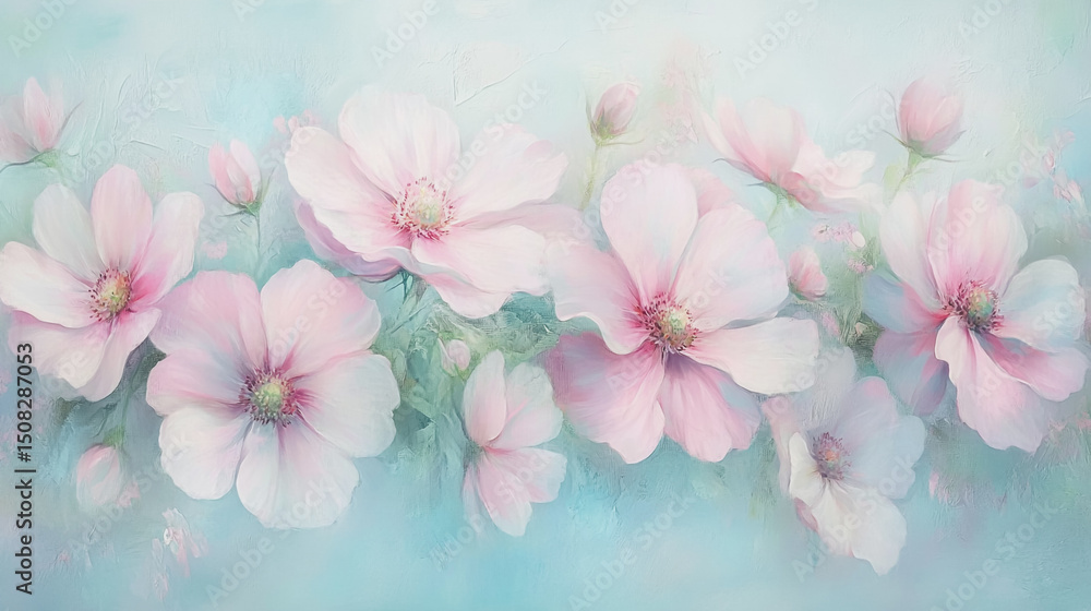 watercolor botanical Cosmos flowers texture template background.Elegant wedding invitation card background . Minimal hand painted Design for wedding or Valentine's Day watercolor botanical Cosmos flowers texture template background.Elegant wedding invitation card background . Minimal hand painted Design for wedding or Valentine's Day