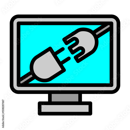 OS Compatibility Vector Filled Icon Design