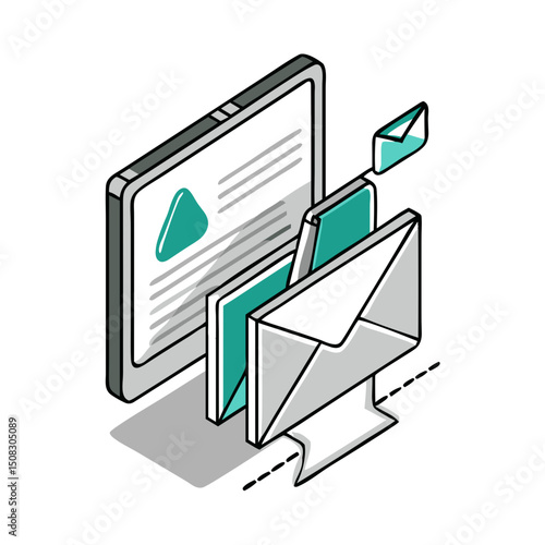 Email Icon for Contact Forms, Newsletter Signups, Communication Apps, Message Notifications and Digital Marketing Campaigns