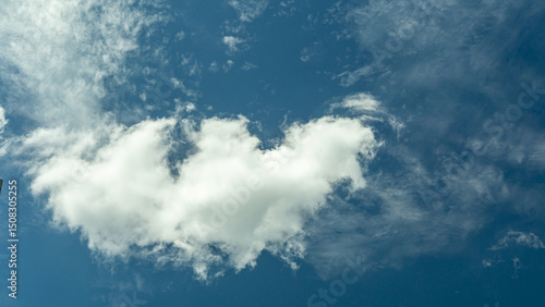 white clouds in twhite clouds in the clear blue sky naturehe clear blue sky nature