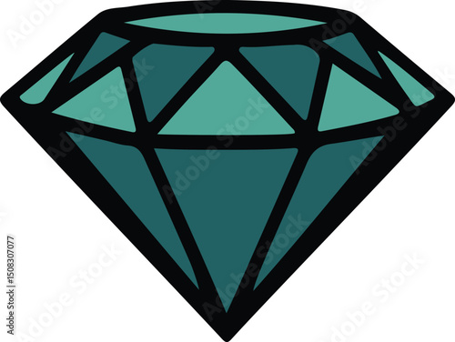 diamond, gem, luxury, sparkle, jewel, cut, outline, shine, crystal, silhouette, brilliant, vector, clarity