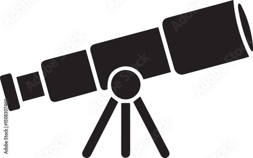 telescope silhouette, telescope vector, telescope icon, telescope clipart, telescope outline, telescope star gazing silhouette,