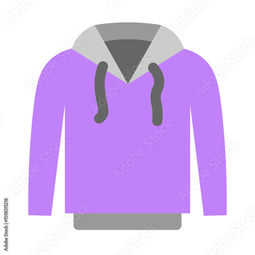 Hoodie Vector Glyph Icon Design