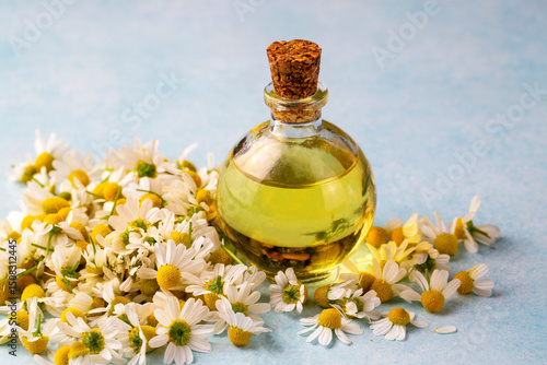 Essential oil in glass bott...