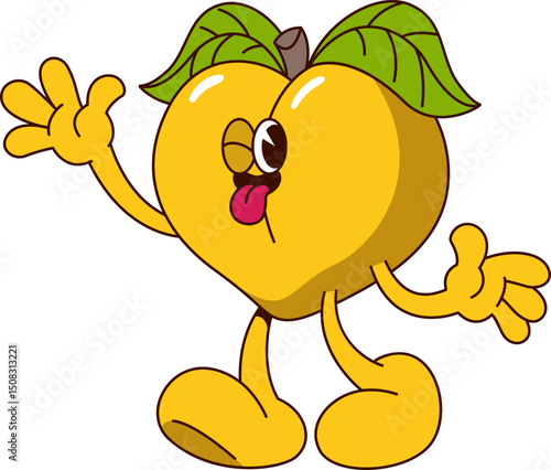 Groovy Apricot Mascot