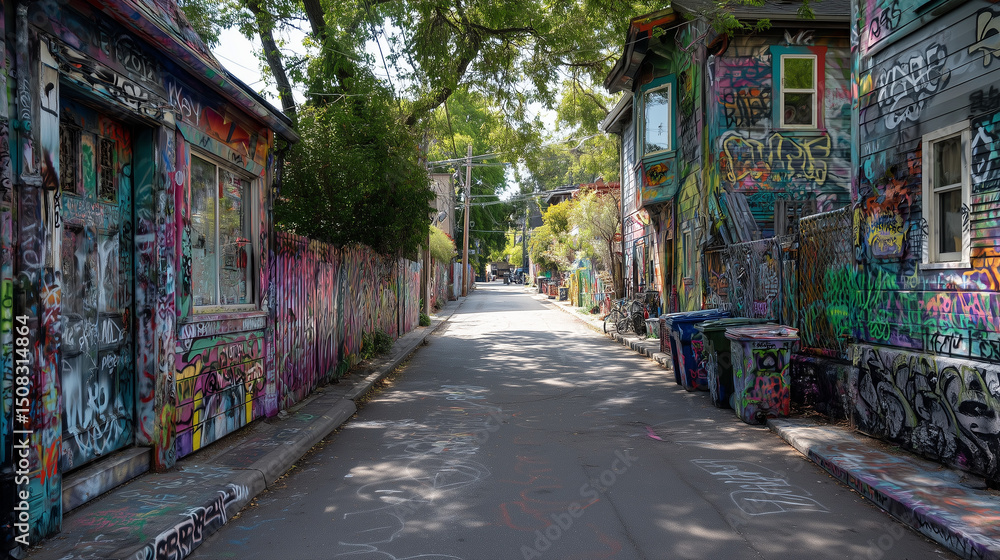 Fototapeta premium graffiti on the street