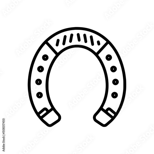 horseshoe icon vector illustration