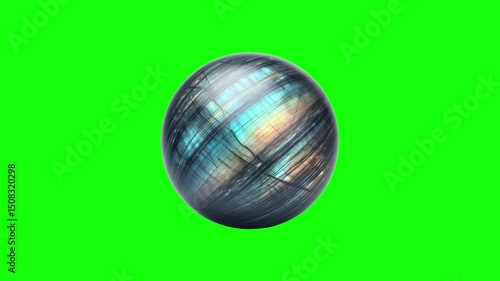 Labradorite stone green screen animation motion graphic in 4K high resolution.