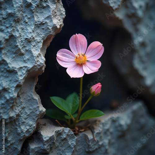 pink and white flowers