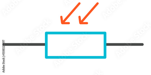 Light Dependent Resistor Symbol LDR