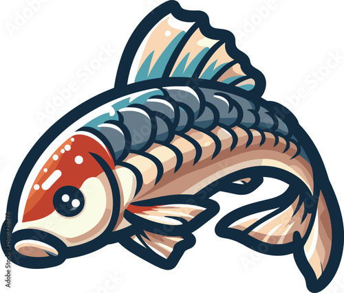 シンプルな鯉のイラスト