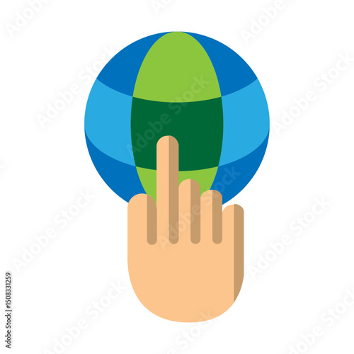 Open Browser Vector Flat Icon Design