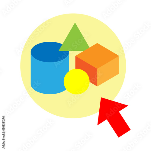 Click Elements Vector Flat Icon Design