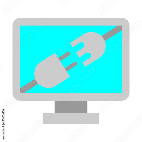 OS Compatibility Vector Flat Icon Design