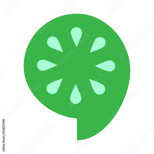 Cucumber Vector Flat Icon Design
