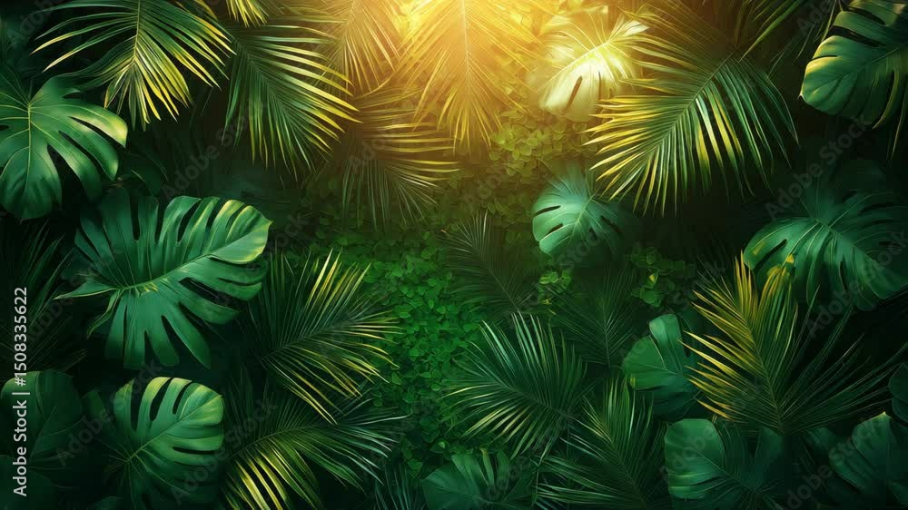 Green leaves of Palm tree Green leaves of Palm tree