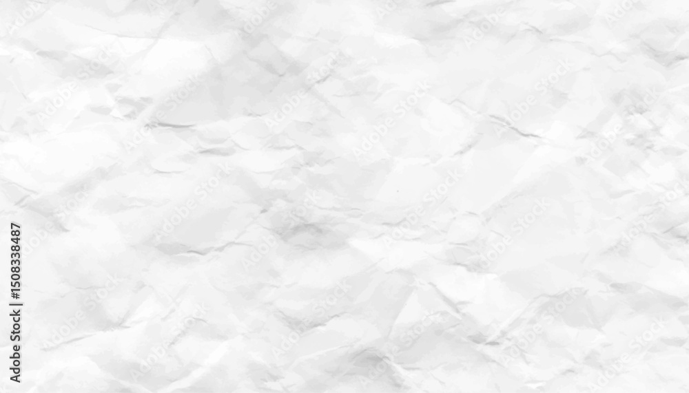 Fototapeta premium Clean white paper, wrinkled, abstract background Texture. Grunge wrinkled white color paper textured background