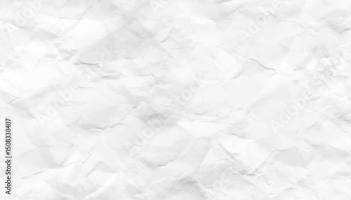 Clean white paper, wrinkled, abstract background Texture. Grunge wrinkled white color paper textured background