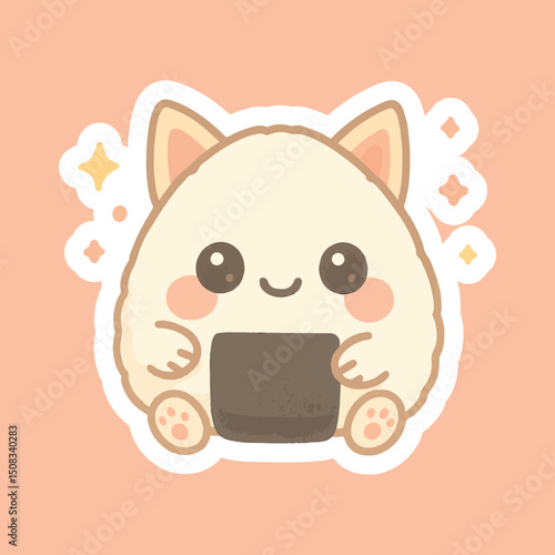 Kawaii sushi mascot in cartoon style Cute shushi menu