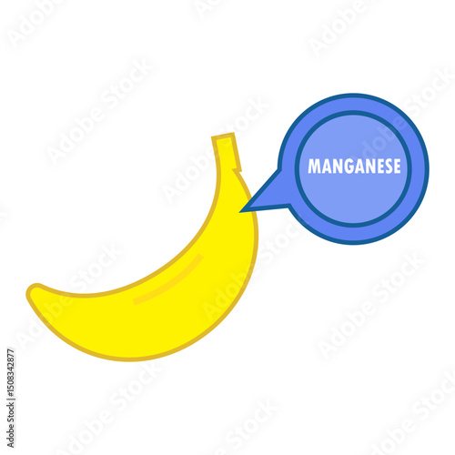 banana with manganese illustration
