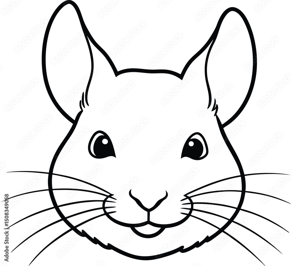 Fototapeta premium vector illustration of a rabbit