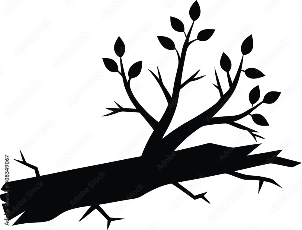 Obraz premium tree silhouette vector