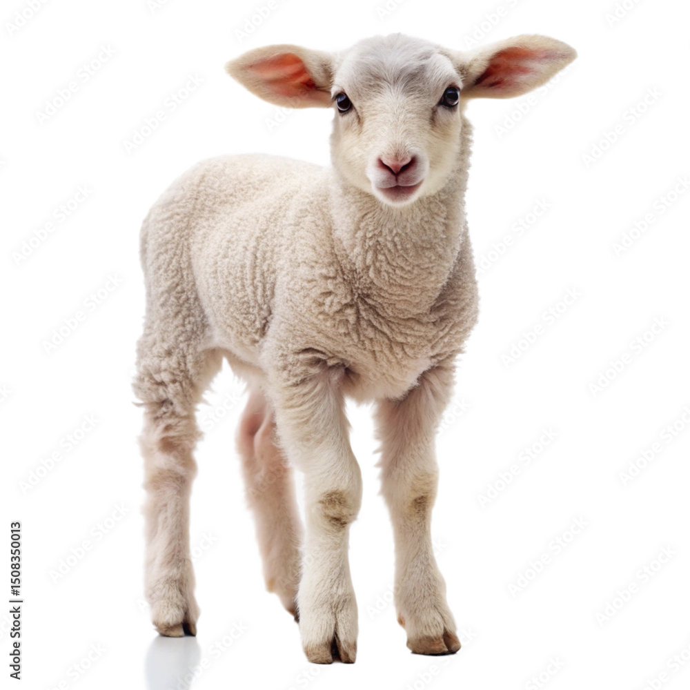 Fototapeta premium sheep png isolated on white background
