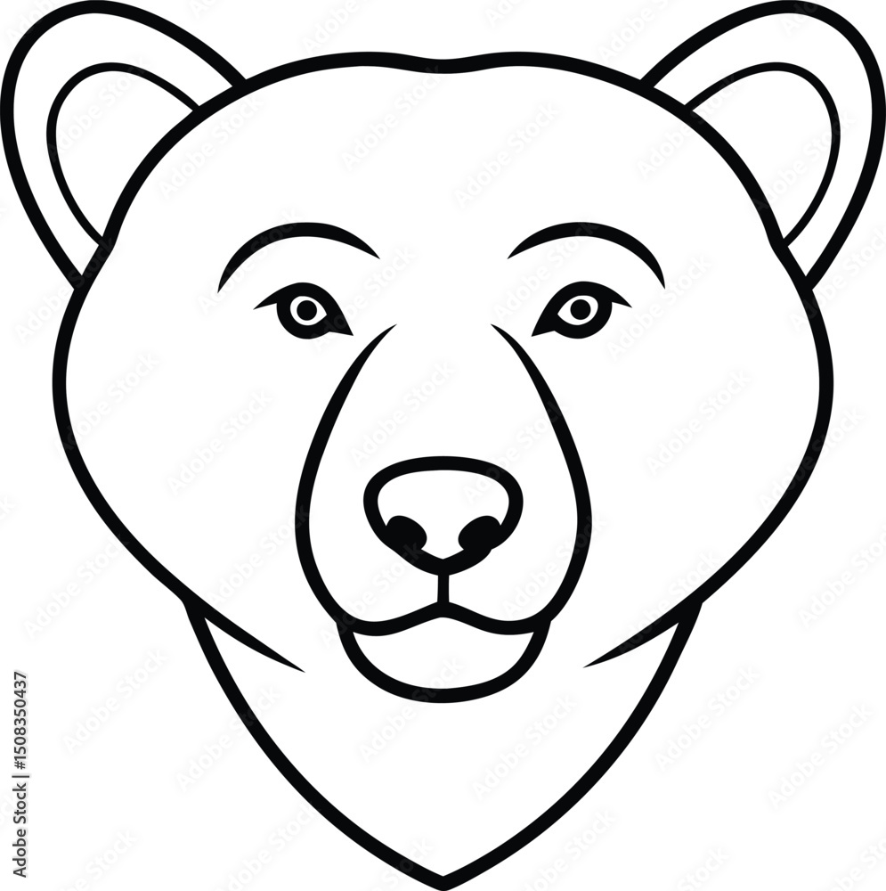 vector illustration of cartoon bear vector illustration of cartoon bear
