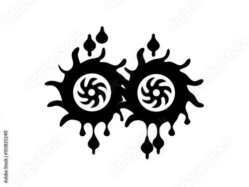 Professional Swirling Hallucinogenic Fractal Pattern Made O Icon