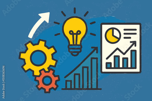 Creative light bulb symbol of innovation and bright ideas in modern design