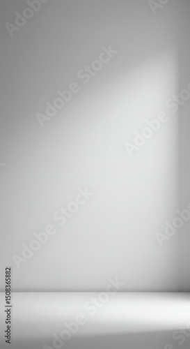 Wallpaper Mural Minimalist empty room with soft natural light and gradient shadows Torontodigital.ca