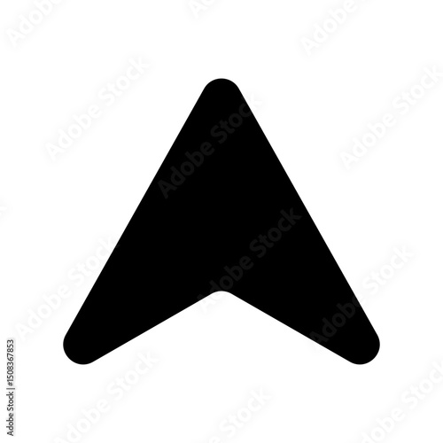 Up arrow vector icon. scroll illustration sign. Direction symbol or logo.