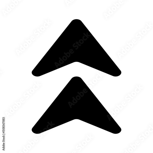 Up arrow vector icon. scroll illustration sign. Direction symbol or logo.