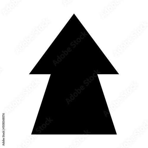 Up arrow vector icon. scroll illustration sign. Direction symbol or logo.