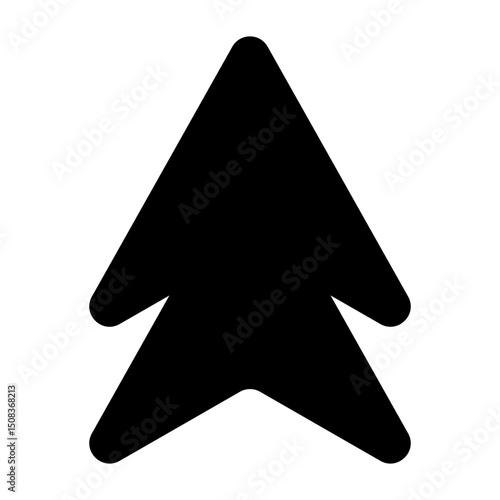 Up arrow vector icon. scroll illustration sign. Direction symbol or logo.