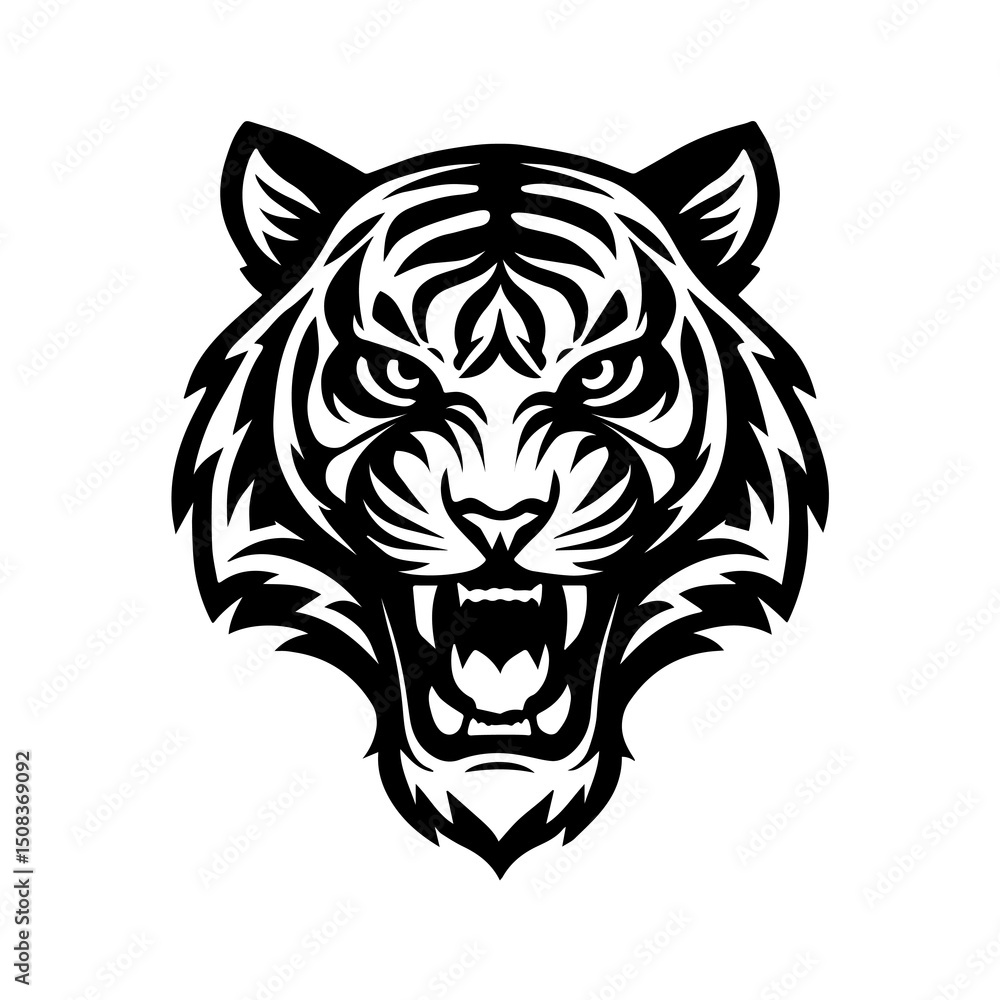 Tiger Head Vector Tiger Head Vector