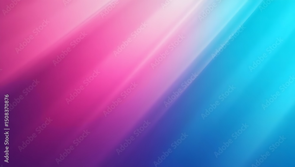 Fototapeta premium ibrant Gradient Background with Magenta to Turquoise Transition and Diagonal Light Lines