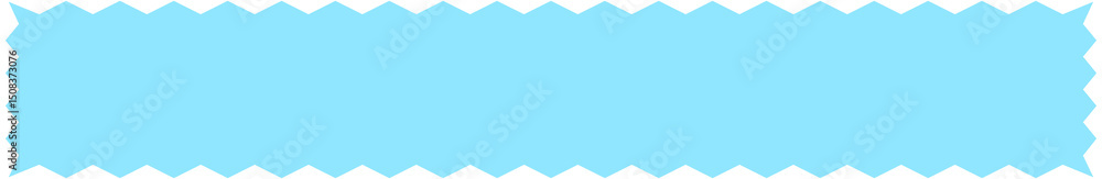 Obraz premium Zigzag wavy edge label sticker 