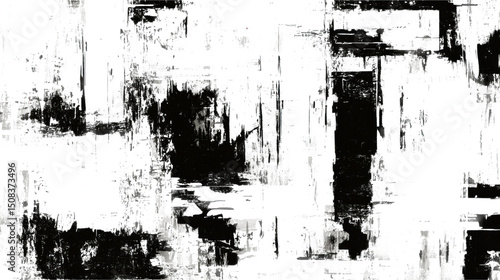 Wallpaper Mural Abstract grunge black and white distressed texture isolated  Torontodigital.ca