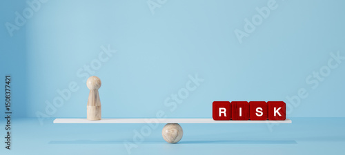 Risk management and assessment concept. To avoid risk, danger or threats in business. Risk aversion or risk management.